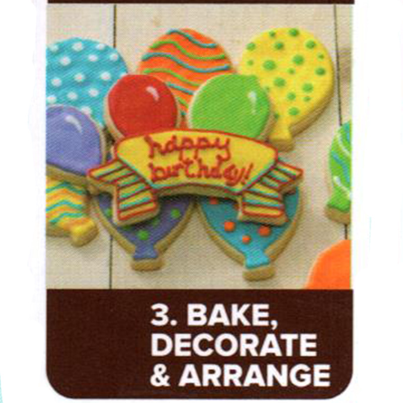 DIY Cake Baking Mold Happy Birthday Balloon Plastic Biscuit Mold Clay Fondant Cake Decoration Cutter