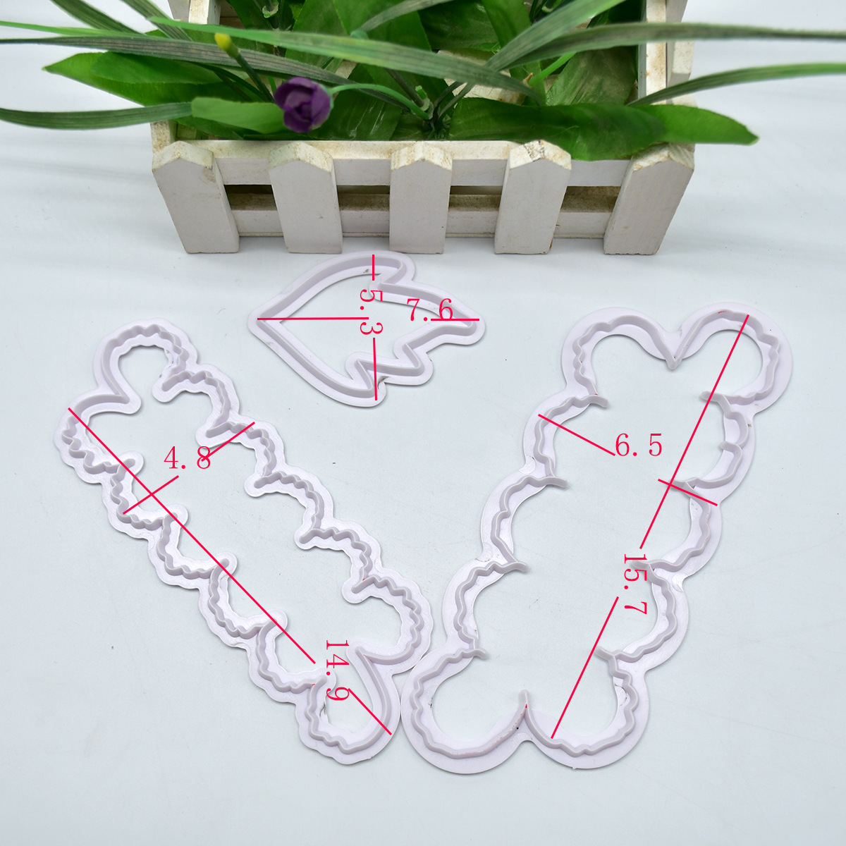 DIY Cake Baking Mold Happy Birthday Balloon Plastic Biscuit Mold Clay Fondant Cake Decoration Cutter