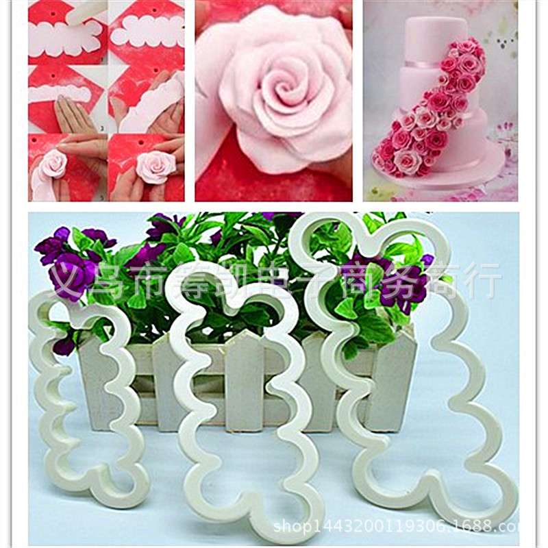 DIY Cake Baking Mold Happy Birthday Balloon Plastic Biscuit Mold Clay Fondant Cake Decoration Cutter