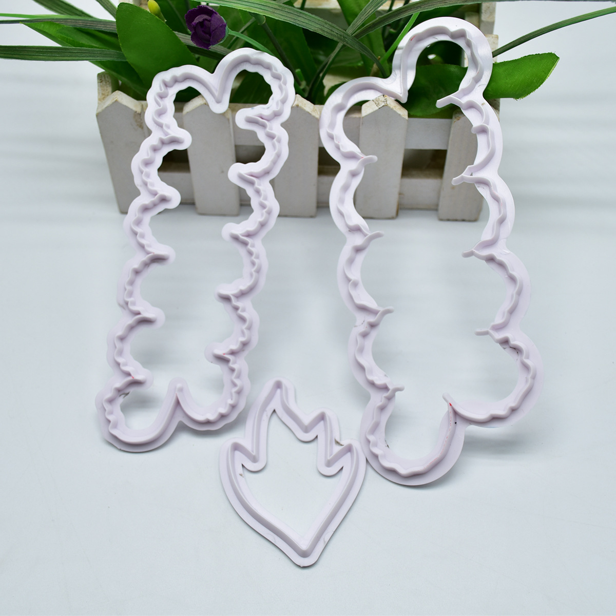 DIY Cake Baking Mold Happy Birthday Balloon Plastic Biscuit Mold Clay Fondant Cake Decoration Cutter