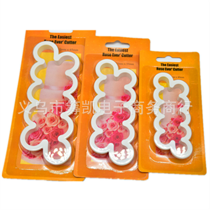 DIY Cake Baking Mold Happy Birthday Balloon Plastic Biscuit Mold Clay Fondant Cake Decoration Cutter