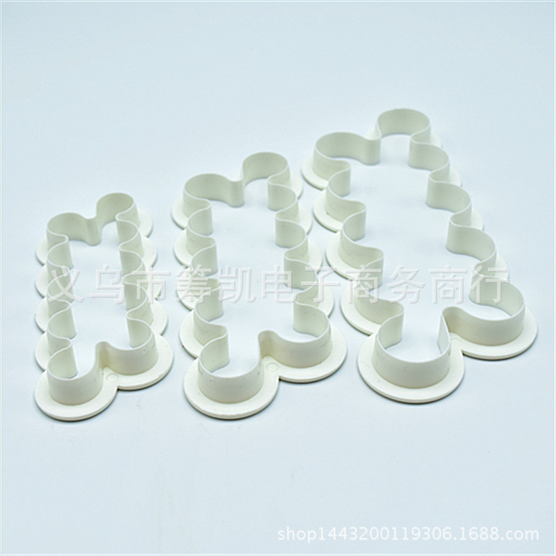 DIY Cake Baking Mold Happy Birthday Balloon Plastic Biscuit Mold Clay Fondant Cake Decoration Cutter