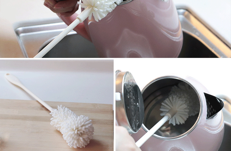 Sponge milk bottle brush clean cup brush pot brush thermos cup long and short bingbing Japanese kettle brush