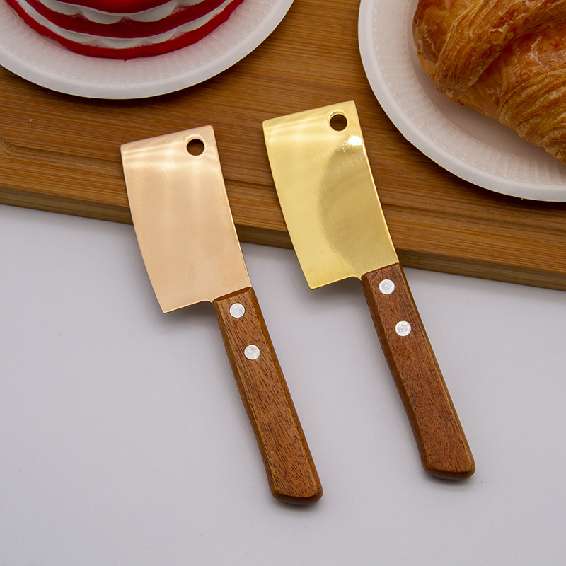 Cheese Knife Butter Knife Stall Whole Wooden Handle Cheese Knife Mini Small Kitchen Knife Split Express Knife s