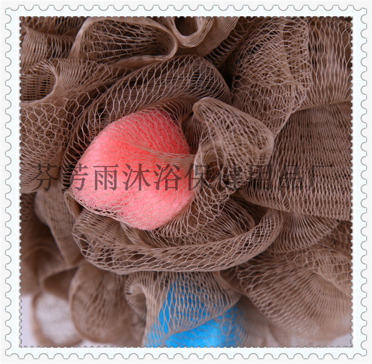 Large colorful mixed color bath bath ball bath flower Lovely Scrub bath rub back Bubble bath with bath towel