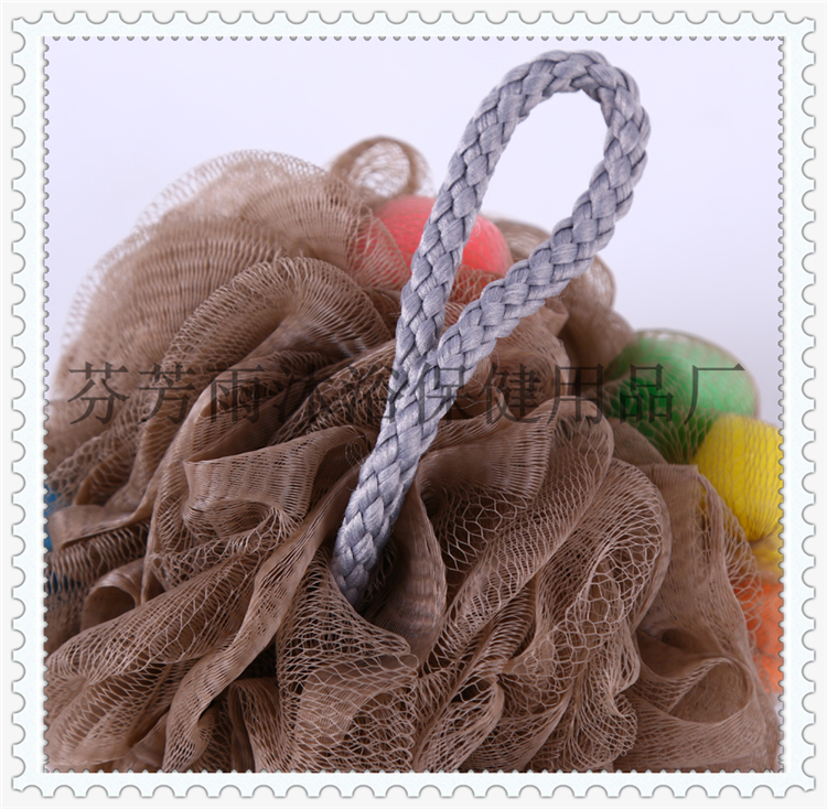 Large colorful mixed color bath bath ball bath flower Lovely Scrub bath rub back Bubble bath with bath towel