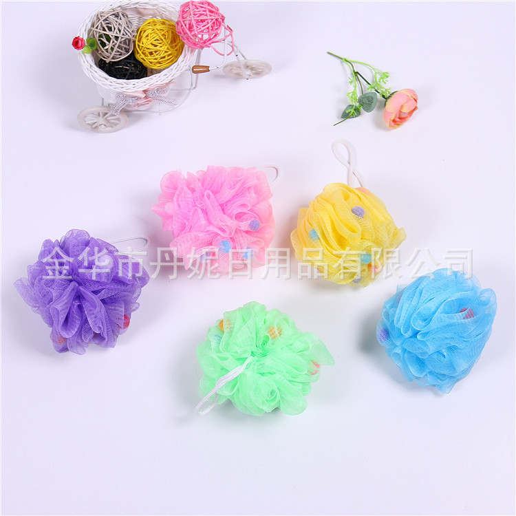 Factory Direct Sales Hot Sale High Quality Super Soft Sponge Bath Flower with Sponge Bath Ball BATH ESSENTIAL