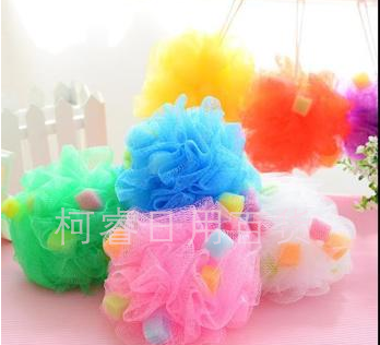 A Bath flower Bath ball small square sponge Bath flower Bath ball Bath supplies