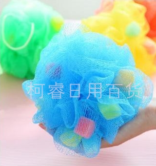 A Bath flower Bath ball small square sponge Bath flower Bath ball Bath supplies