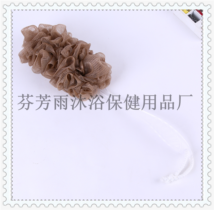Long handle large soft clean bath ball flower bath rub back bath rub thickened plastic handle design