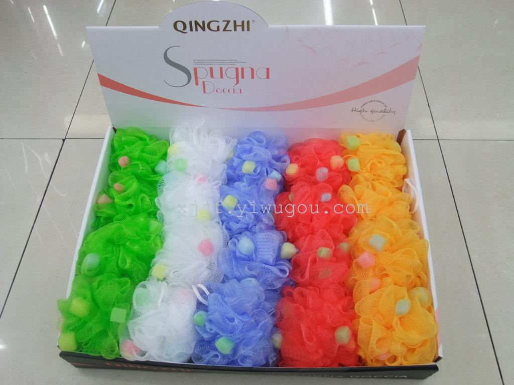 Gift Box Packaging Bath Sponge Bath Ball Large Shower Net Ball Customized Mixed Batch