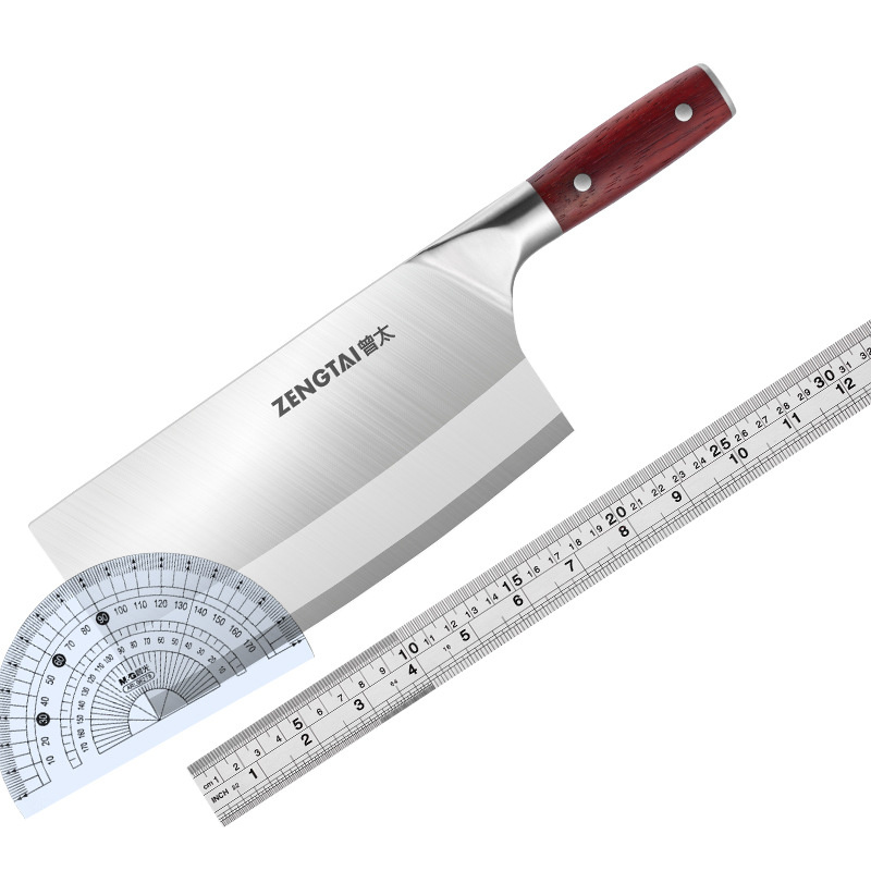 Steel Kitchen Knife Wooden Handle Meat Slice Chopping DualPurpose Knife Chef Knife Sharp Household Kitchen Knife