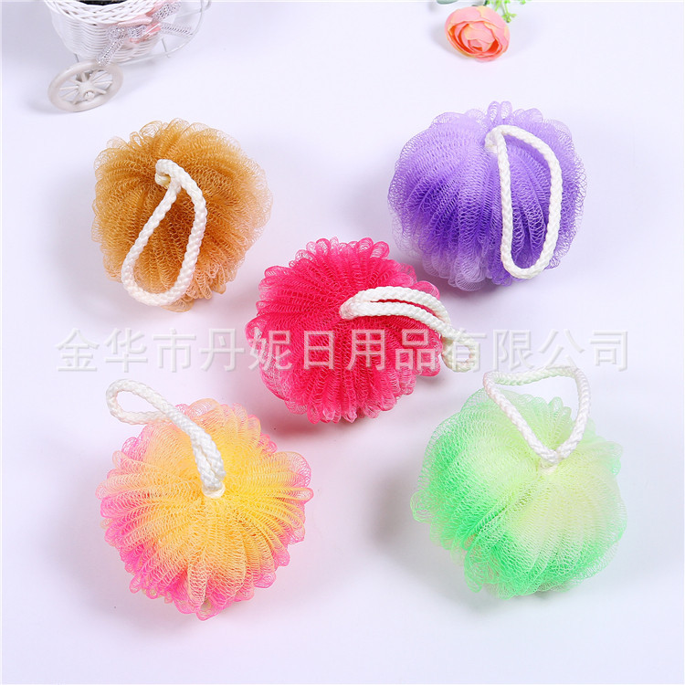 Factory Direct Sales Hot Sale High Quality Two-Color Watermelon Bath Flower Color Bath Ball High Quality Cotton Rope