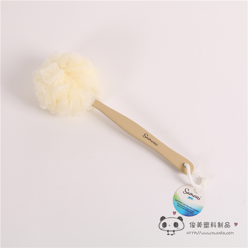 Bath ball Korean style long handle bath brush for adult thickened handle back bath ball bath brush