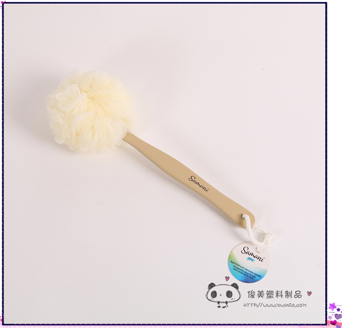 Bath ball Korean style long handle bath brush for adult thickened handle back bath ball bath brush