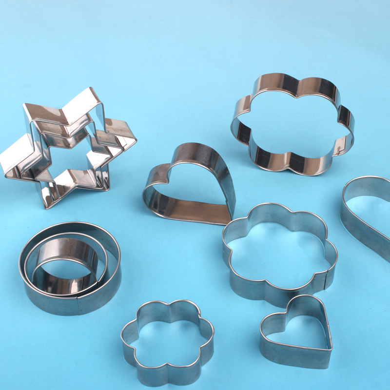430 Stainless Steel 12-Piece Set Cookie Cutter Cake Mold Cookie Cutter Cake Mold Cookie Cutter
