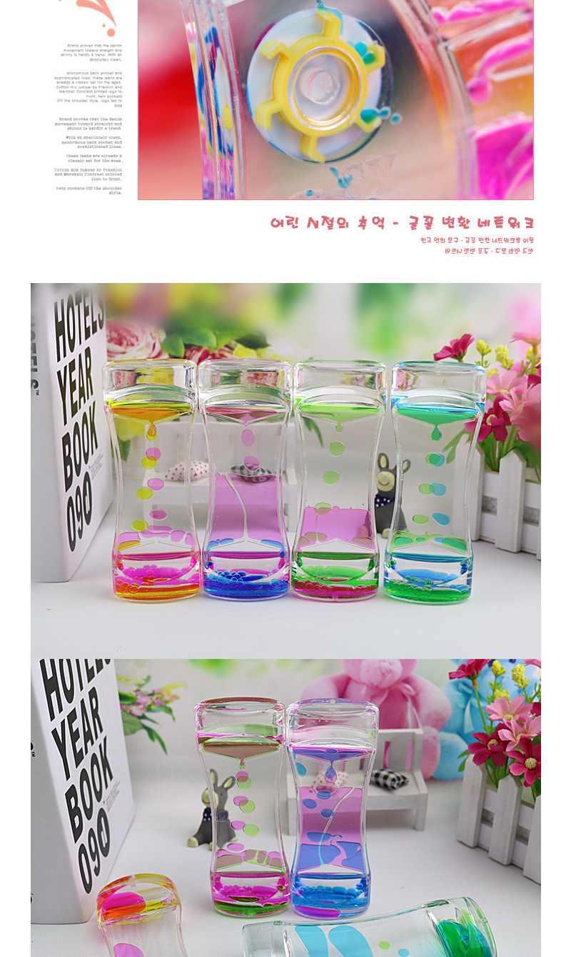 Couple Colorful Multi-Color Oil Drops Creative Smiley Face Rotor Wheel Decoration Water Liquid Hourglass Brushing Timer Decorations Couple Colorful Multi-Color Oil Drops Creative Smiley Face Rotor Wheel Decoration Water Liquid Hourglass Brushing Timer Decorations