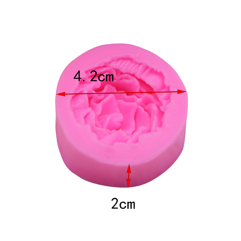 1 small rose silicone mold rose flower cake mold turning sugar chocolate cake mold