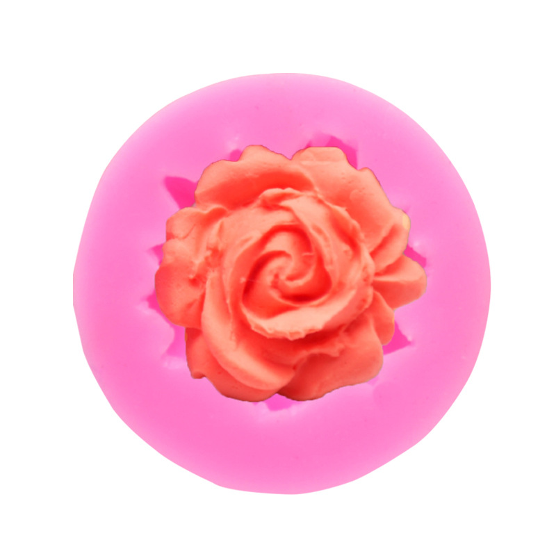 1 small rose silicone mold rose flower cake mold turning sugar chocolate cake mold