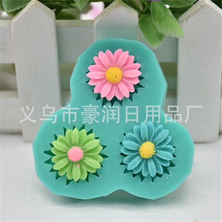 1 small rose silicone mold rose flower cake mold turning sugar chocolate cake mold