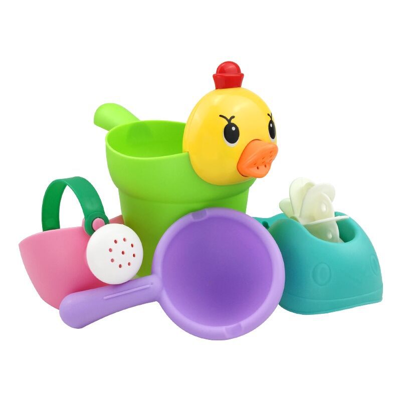 Children&#039;s Beach Toys Baby Thickened Soft Glue Shovel and Bucket Children Hourglass Sand Digging Sand Playing Sand Tool Set