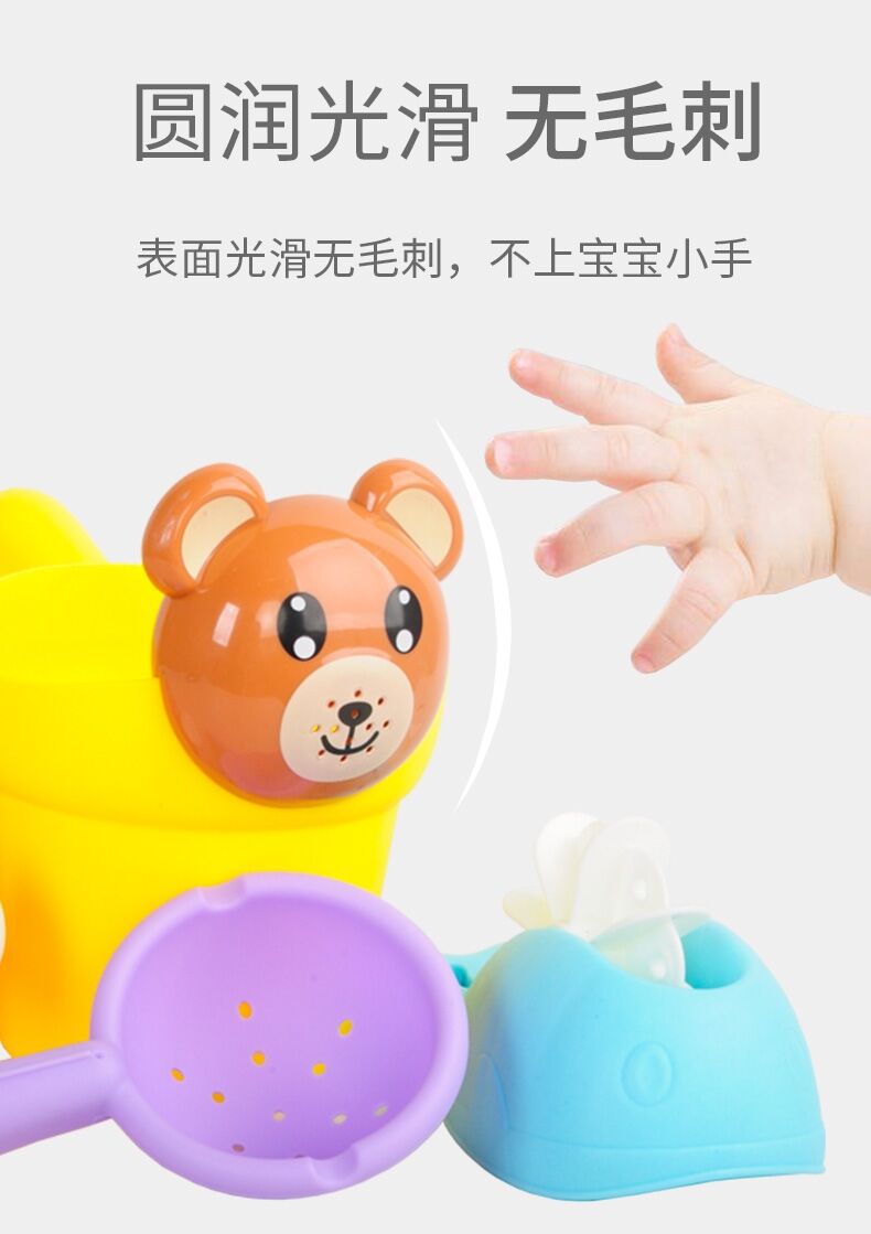 Children's Beach Toys Baby Thickened Soft Glue Shovel and Bucket Children Hourglass Sand Digging Sand Playing Sand Tool Set Children's Beach Toys Baby Thickened Soft Glue Shovel and Bucket Children Hourglass Sand Digging Sand Playing Sand Tool Set