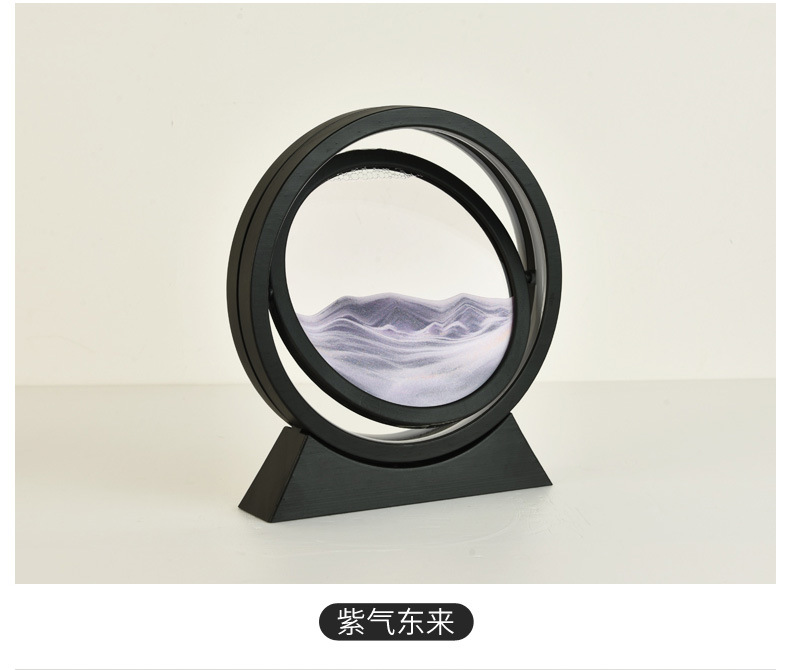Creative Quicksand Painting Hourglass Decoration Lamp Office Living Room Decorations Moving into the New House Wedding Gift New Year Practical