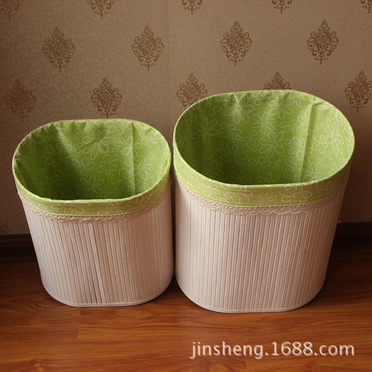 Factory Direct Sales Bamboo Hand-Folded Storage Bucket Laundry Baskets Laundry Basket Dirty Clothes Basket Storage Box Storage Box Cotton Cloth Factory Direct Sales Bamboo Hand-Folded Storage Bucket Laundry Baskets Laundry Basket Dirty Clothes Basket Storage Box Storage Box Cotton Cloth