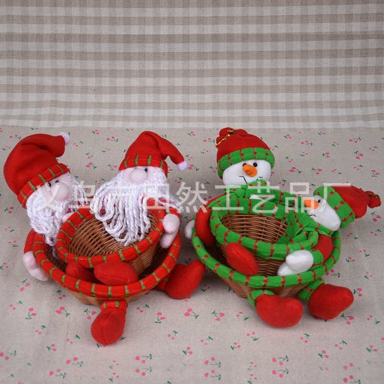 Factory outlets Santa Claus PP addendum two clutter storage basket hand baskets