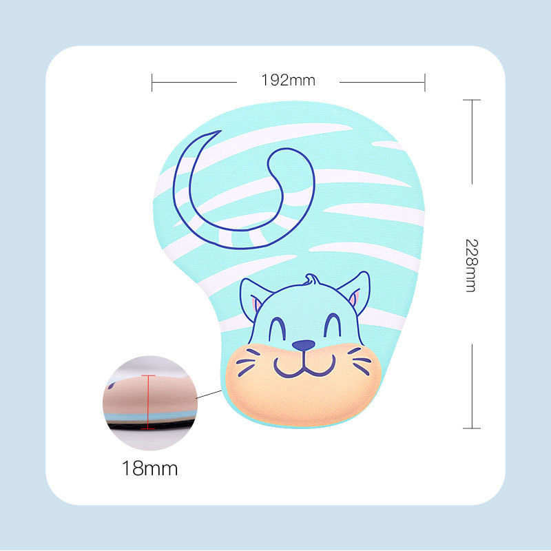 SOURCE Manufacturer Unique Creative Cartoon Anime Silicone Comfortable Thickened Non-Slip Wrist Splint Wrister Protective Mouse Pad Can Be Shown in the Picture