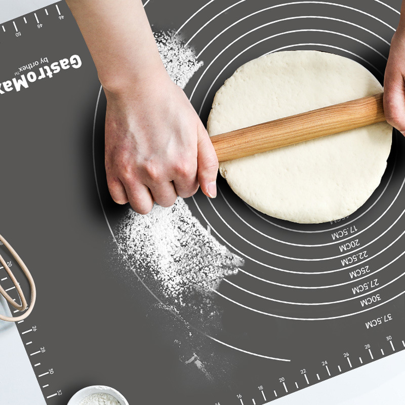 Household Thickened Silicone Dough Kneading Food Grade Silica Gel Pad Dough Rolling Pad Baking Mat Baking Tool Multifunctional Mat