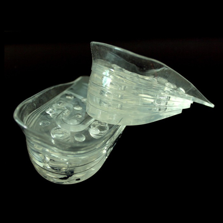 Silicone Five-Layer Height Increasing Insole 5-Layer Transparent Adjustable Half Insole Invisible Shock Absorption Inner Heightening Shoe Pad Men and Women