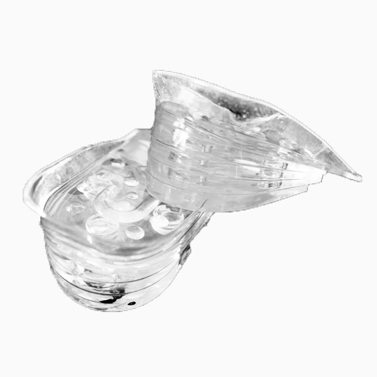 Silicone Five-Layer Height Increasing Insole 5-Layer Transparent Adjustable Half Insole Invisible Shock Absorption Inner Heightening Shoe Pad Men and Women
