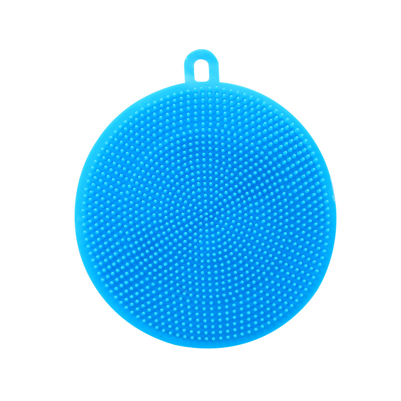 Manufacturer Multi-Functional Silicon Dishwashing Brush Kitchen Oilproof Silicone Rag Scouring Pad Washing Pot Decontamination Brush T