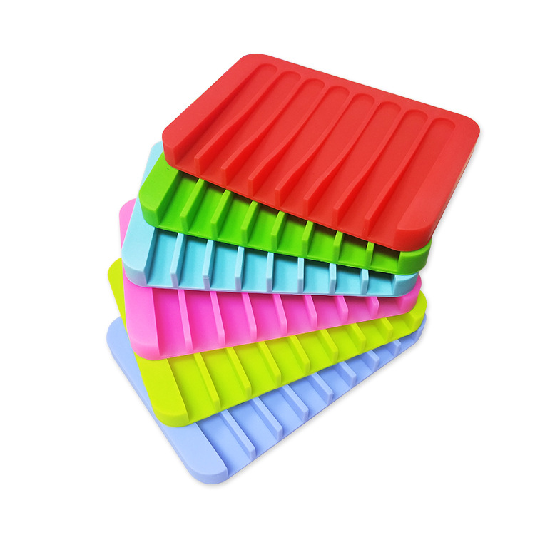 Creative Soap Holder Silicone Soap Holder Bathroom Punch-Free Soap Pad Draining Soap Holder Wholesale Custom Manufacturer