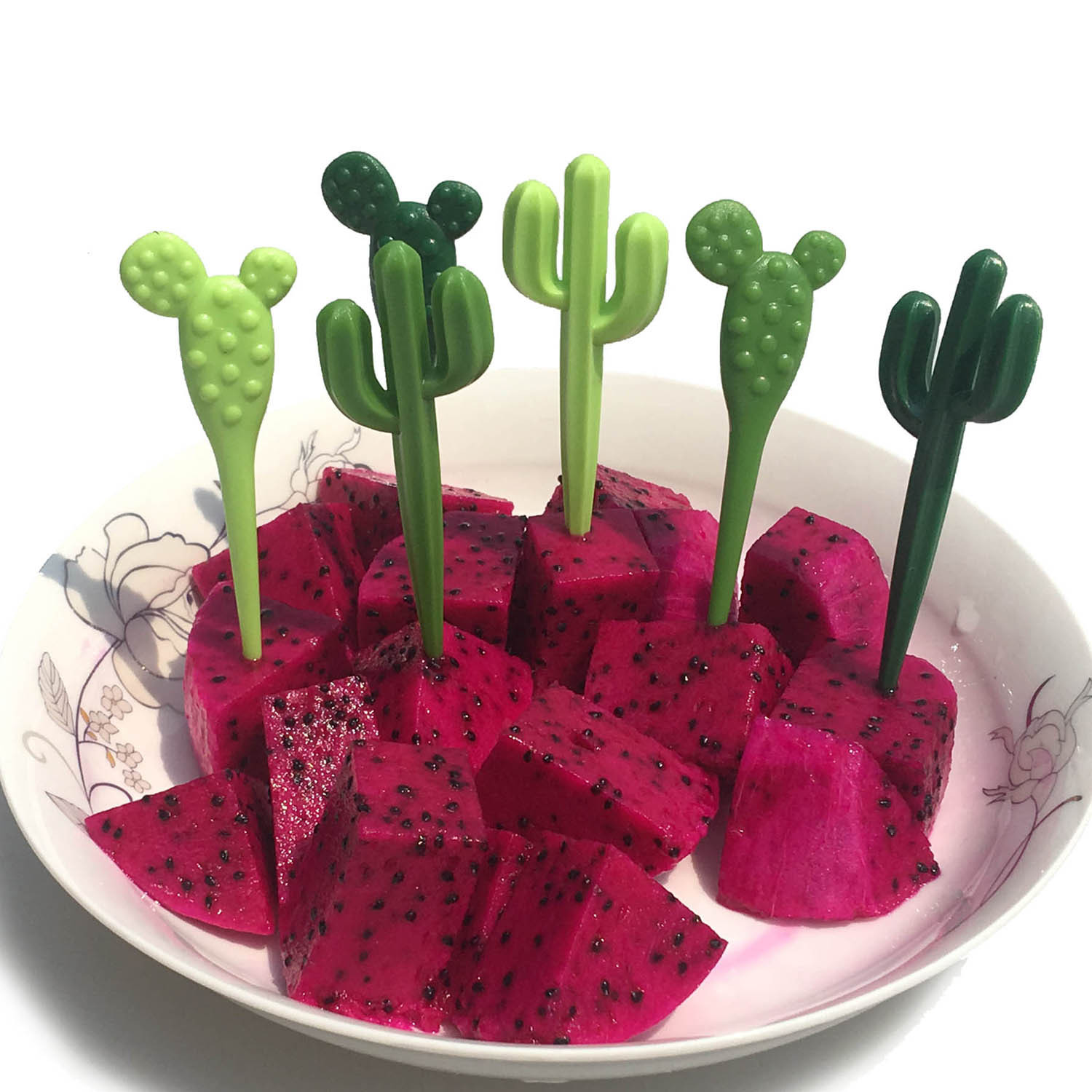 New Cactus Fruit Fork Toothpick Children&#039;s Tableware Fruit Fork Trending Creative Cute Snack Fork