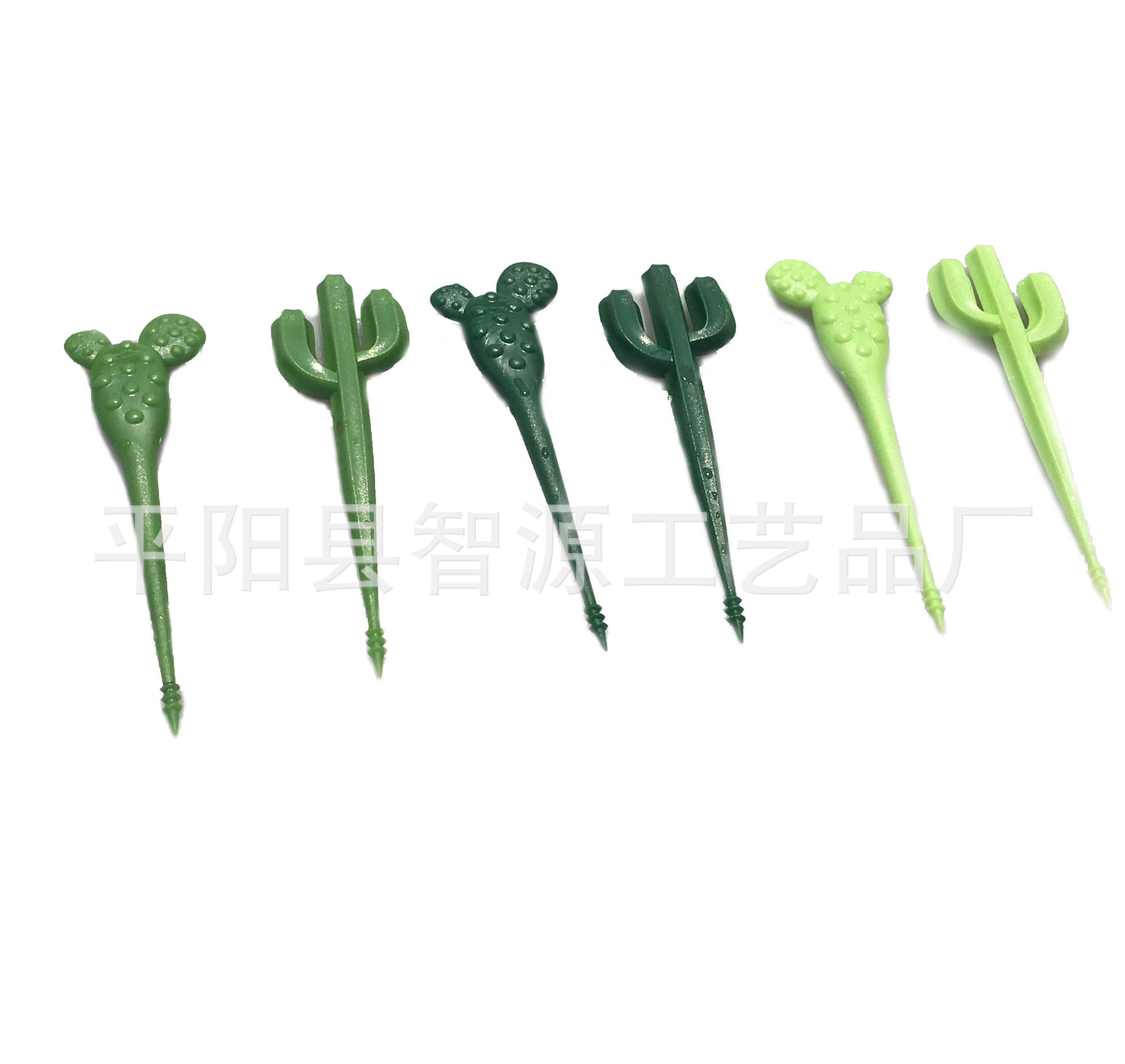 New Cactus Fruit Fork Toothpick Children's Tableware Fruit Fork Trending Creative Cute Snack Fork