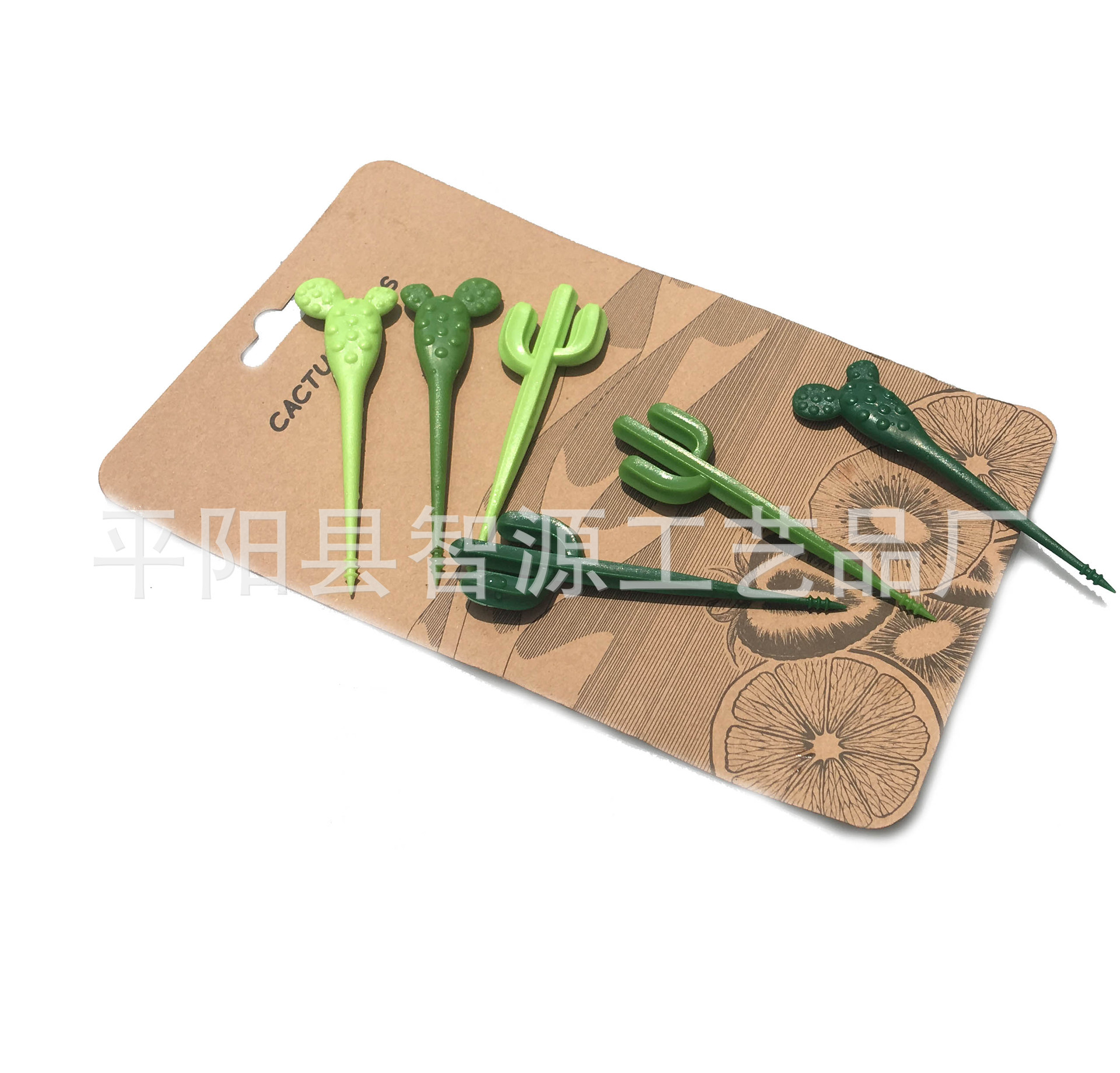 New Cactus Fruit Fork Toothpick Children's Tableware Fruit Fork Trending Creative Cute Snack Fork