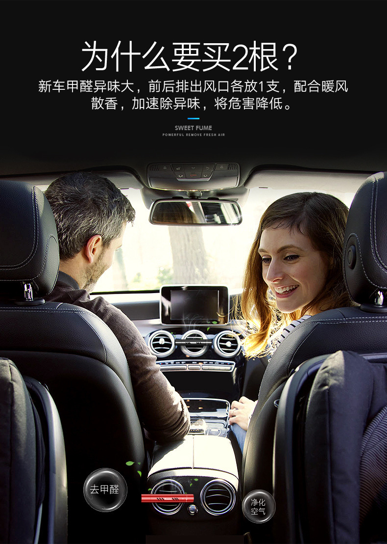 Auto Air Conditioner Vent Perfume Mini Car Aromatherapy Solid Balm Car Air Outlet Perfume Stick R-1525