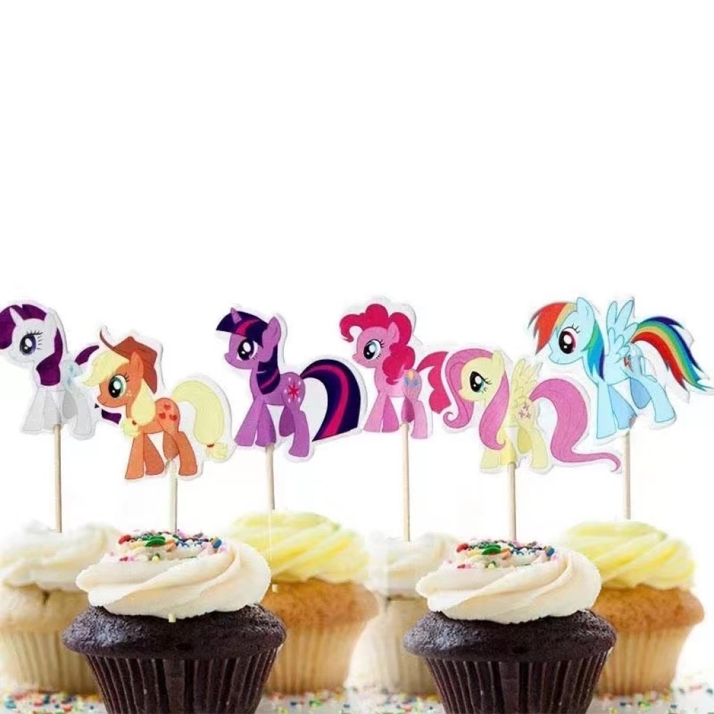 Birthday Cartoon Card Inserts Cake Insert Card Happy Birthday Cartoon Toothpick Inserts Cake Decoration Supplies