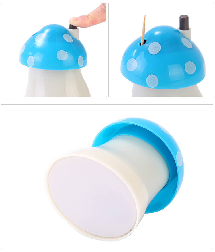 Creative Cute Mushroom Toothpick Box Automatic Pop-up Push Button Toothpick Bottle Portable Toothpick Holder Storage Tank Toothpick Holder Creative Cute Mushroom Toothpick Box Automatic Pop-up Push Button Toothpick Bottle Portable Toothpick Holder Storage Tank Toothpick Holder