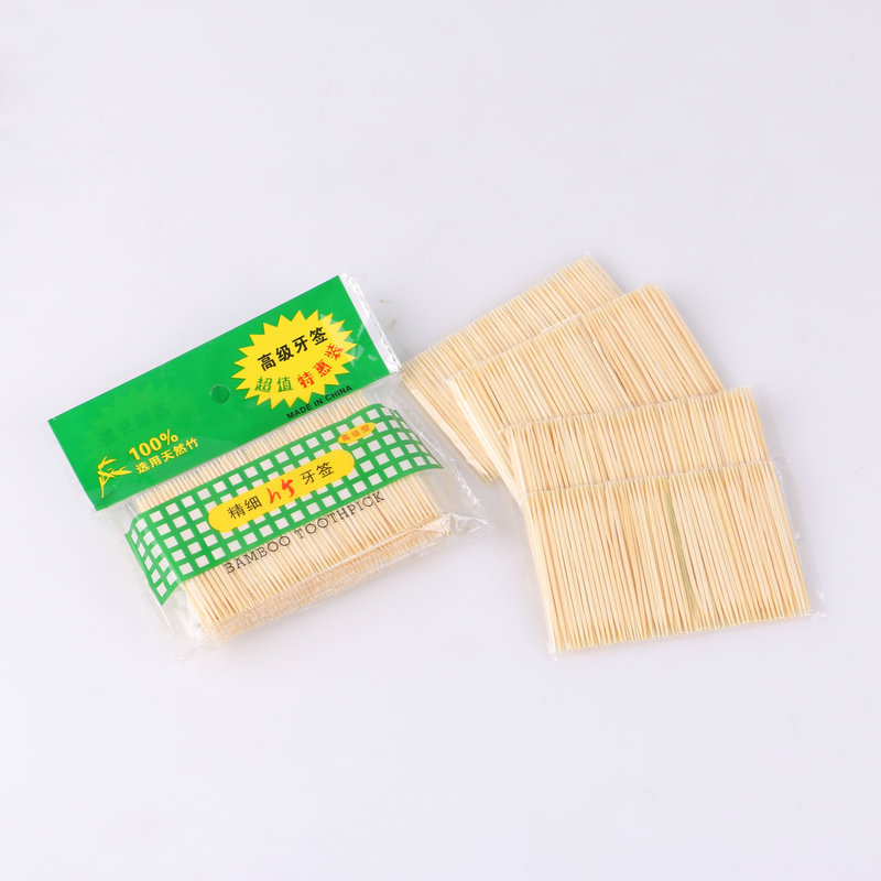 2 Yuan Shop Currently Available Wholesale Merchandise Supermarket Stall Catering Disposable Bamboo Toothpick Disposable Cleaning Teeth