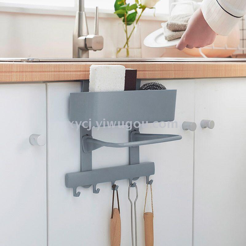 Cupboard wall hanging dishcloth shelf cabinet door sponge swabbed bowl cloth storage rack rack