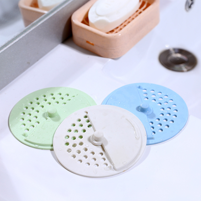 Household Kitchen Sink Anti-Blocking Soft Rubber Filter Sewer Hair Filter Washing Basin Floor Drain Cover Factory Wholesale