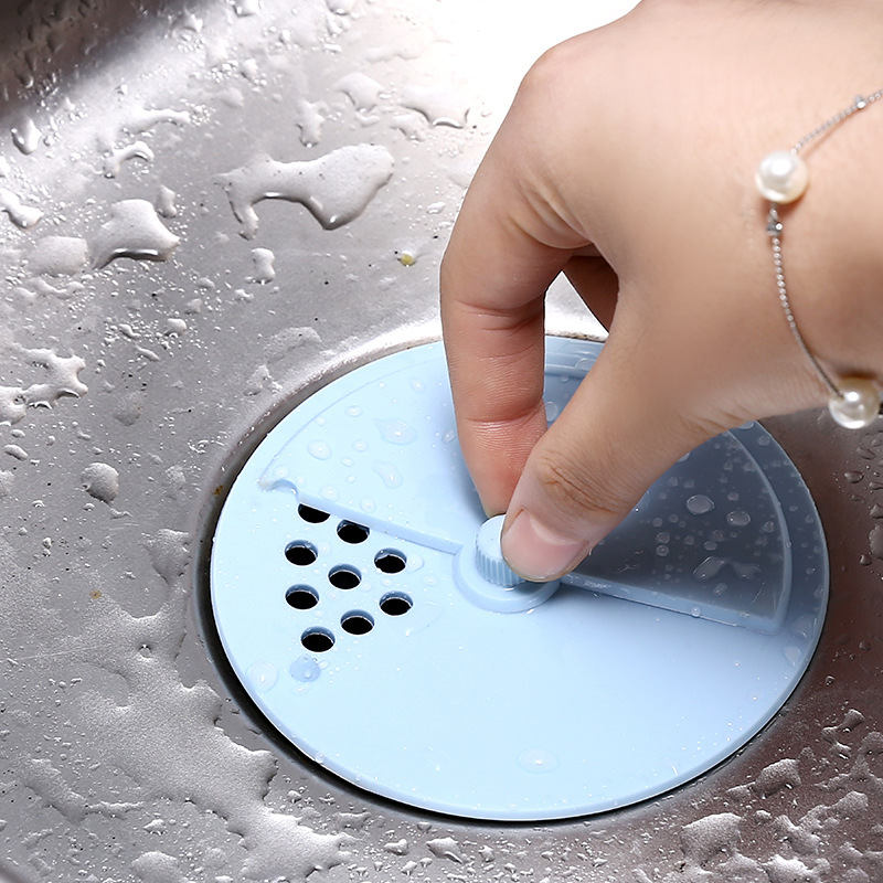 Household Kitchen Sink Anti-Blocking Soft Rubber Filter Sewer Hair Filter Washing Basin Floor Drain Cover Factory Wholesale
