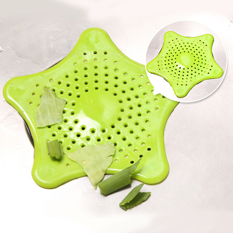 Starfish Silicone Bathroom Floor Drain Creative Five-Pointed Star Kitchen Sink Anti-Blocking Sewer Filter Screen Manufacturer