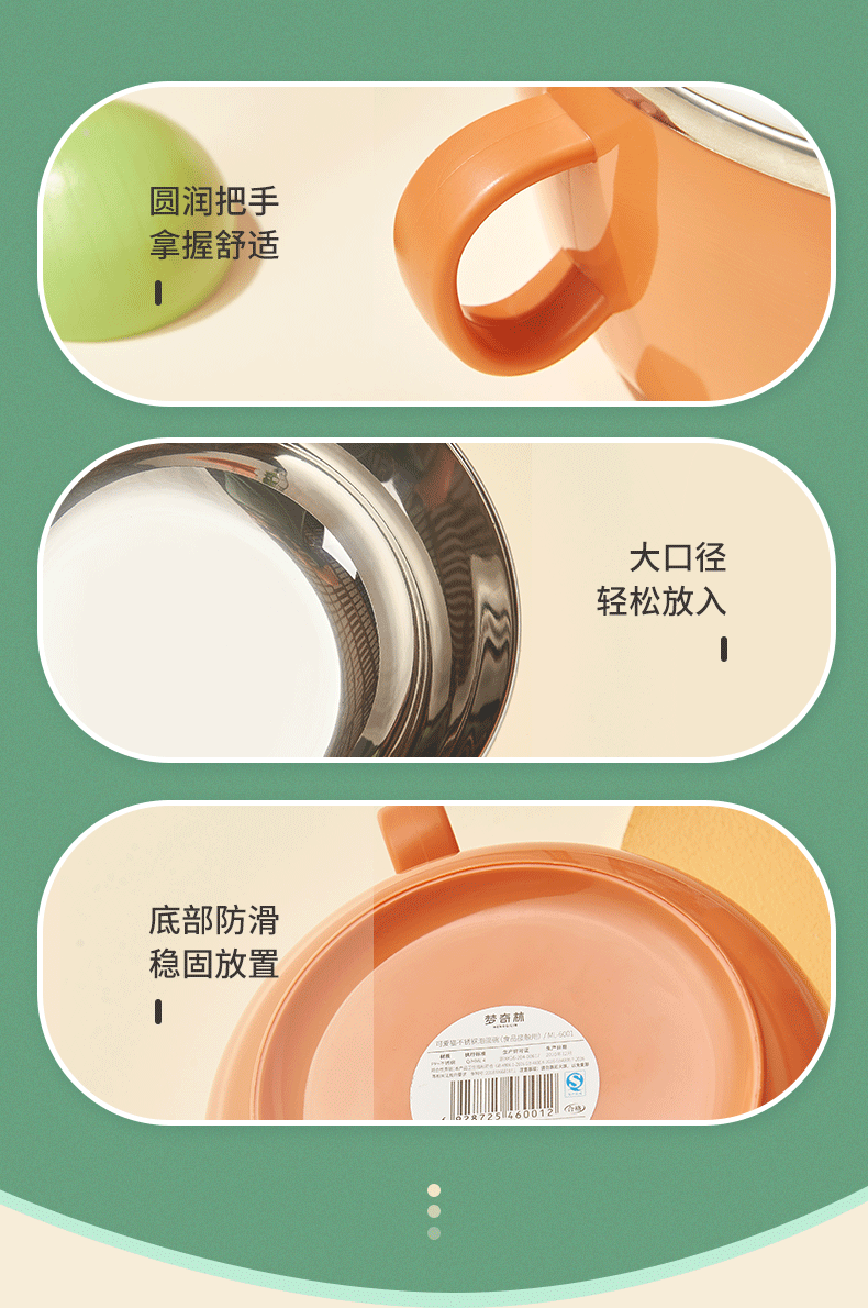 New 304 Stainless Steel Double Layer Instant Noodle Bowl Cute Kitty Bubble Instant Noodle Bowl Large Capacity Student Instant Noodle Bowl Instant Noodle Bowl