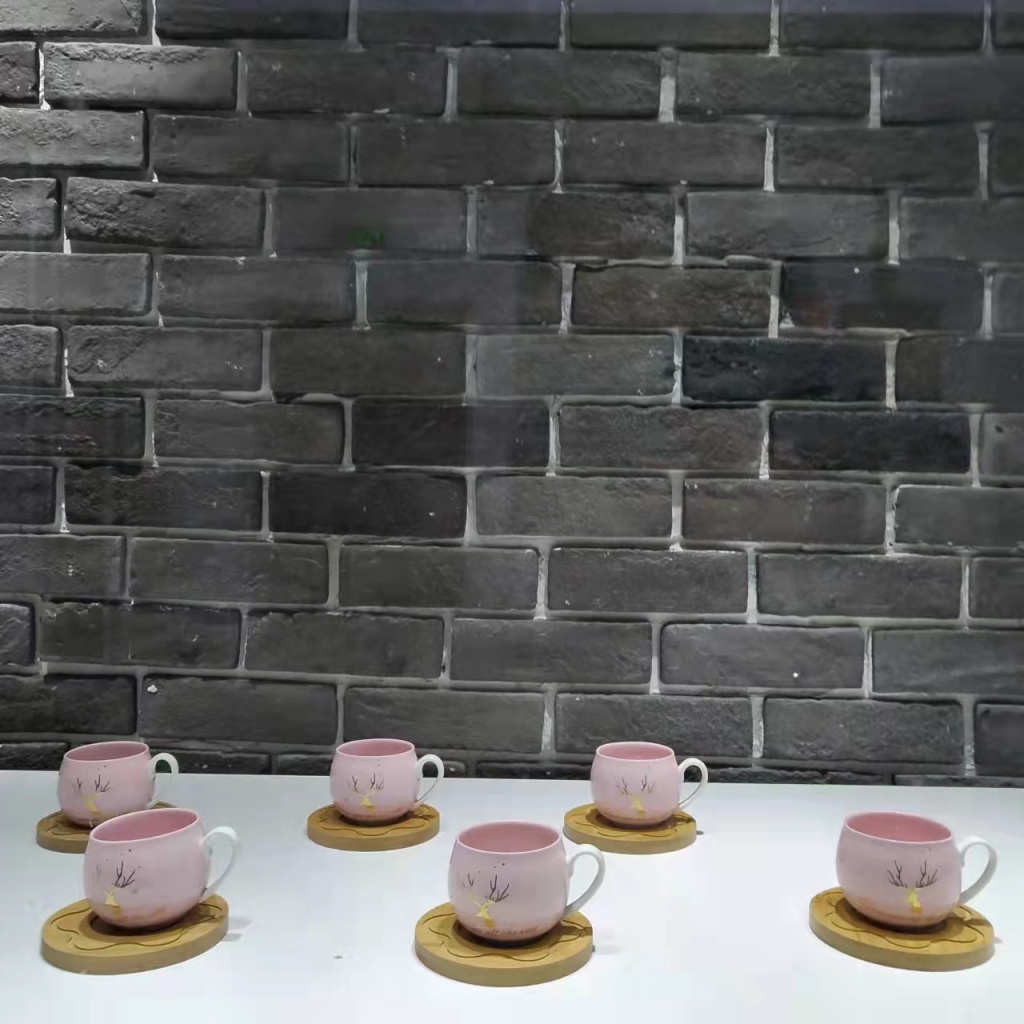 6 Cups 6 Plates Coffee Set Set Ceramic Coffee Set Set Ceramic Cup Ceramic Plate Gift Ceramic Points Exchange