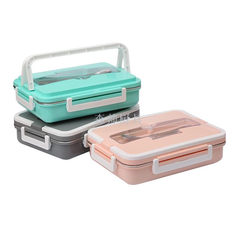 304 Stainless Steel Insulated Lunch Box Japanese Divided Lunch Box Office Worker Canteen Lunch Box Plate 304 Stainless Steel Insulated Lunch Box Japanese Divided Lunch Box Office Worker Canteen Lunch Box Plate