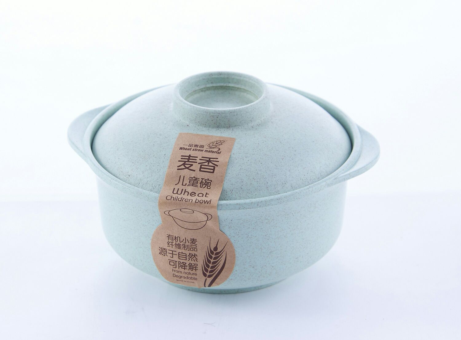 TJL5459 Japanese environmentally friendly and healthy wheat straw thermal insulation bubble bowl household bowl with a cover wheat fragrance bowl TJL5459 Japanese environmentally friendly and healthy wheat straw thermal insulation bubble bowl household bowl with a cover wheat fragrance bowl